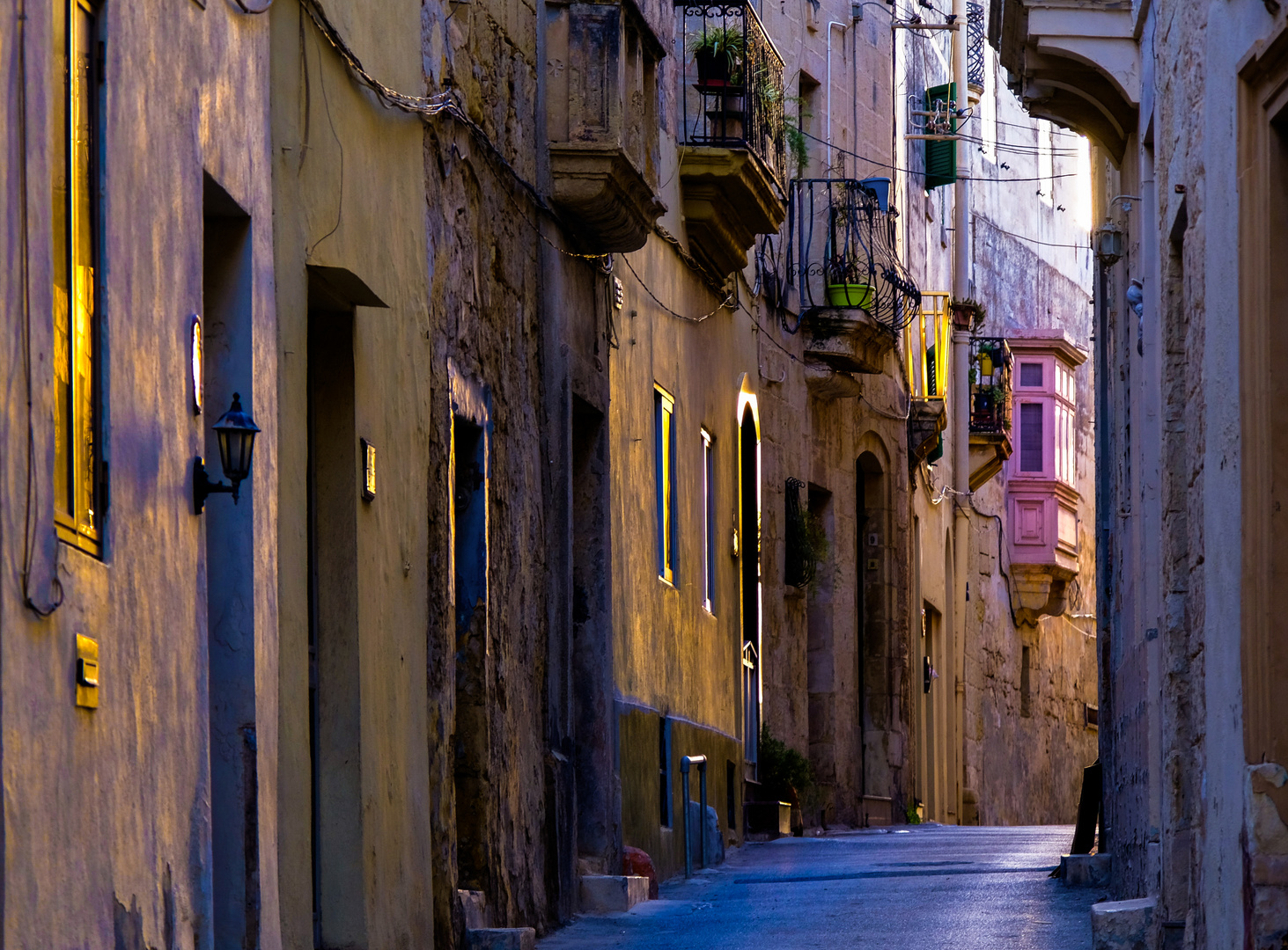 Abendsonne in der Altstadt von Valletta/Malta