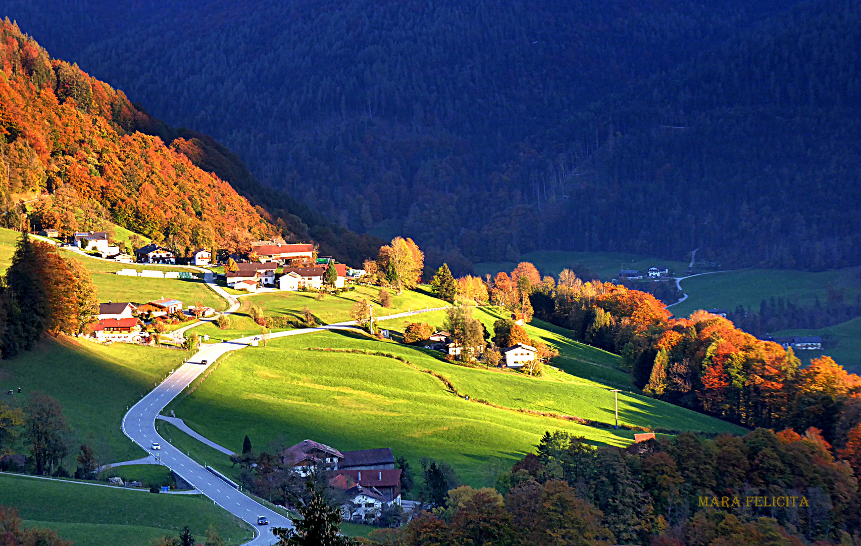 ABENDSONNE IN DER RAMSAU - BERCHTESGADEJN