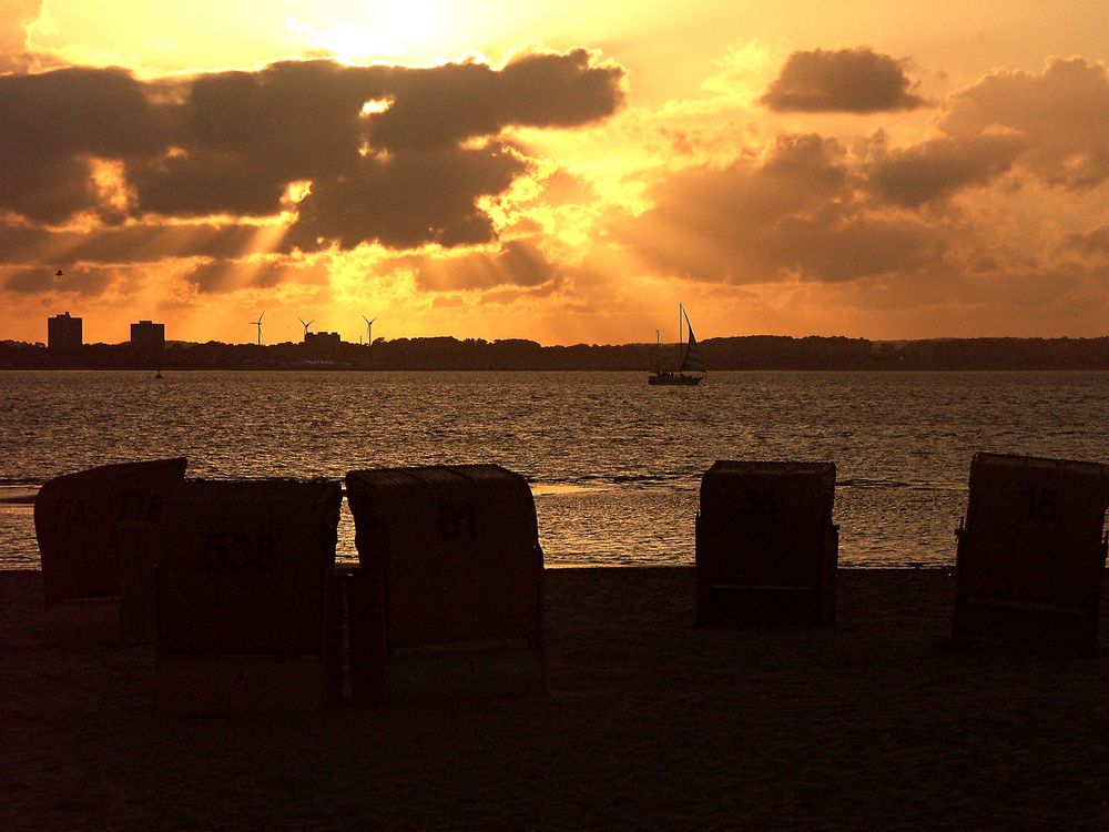 Abendsonne in Laboe