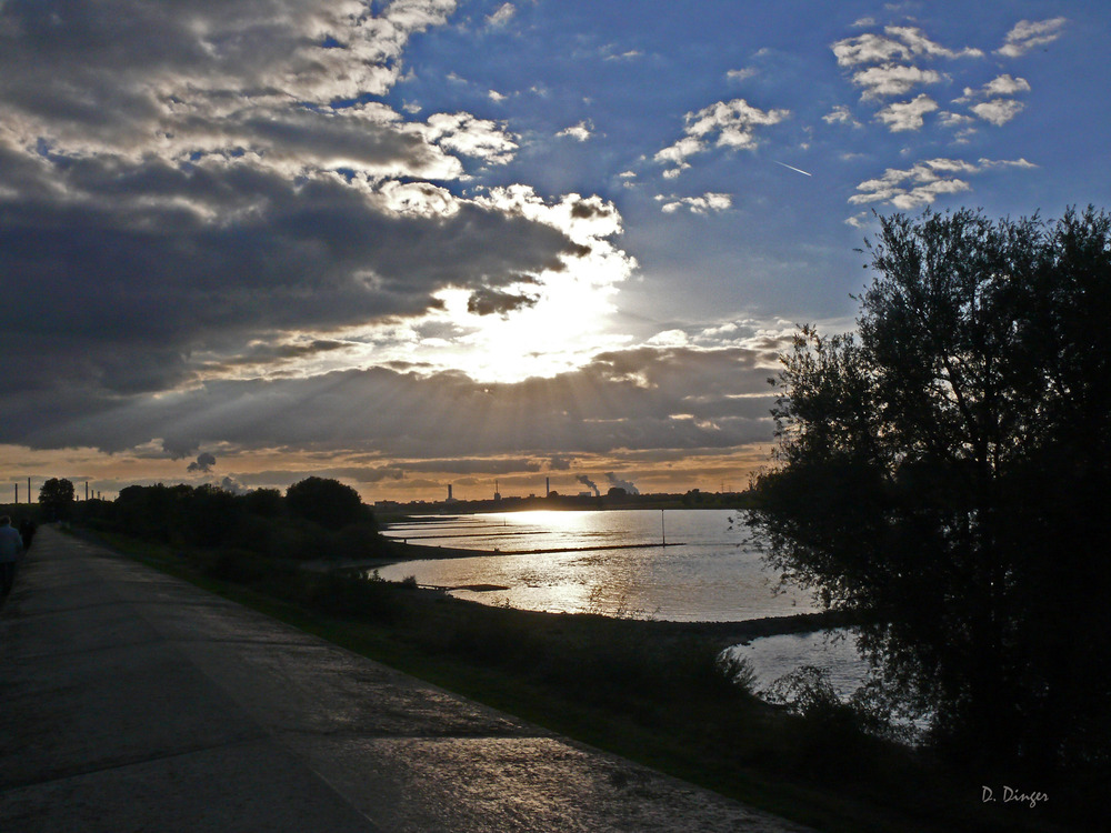 Abendsonne in Monheim am Rhein