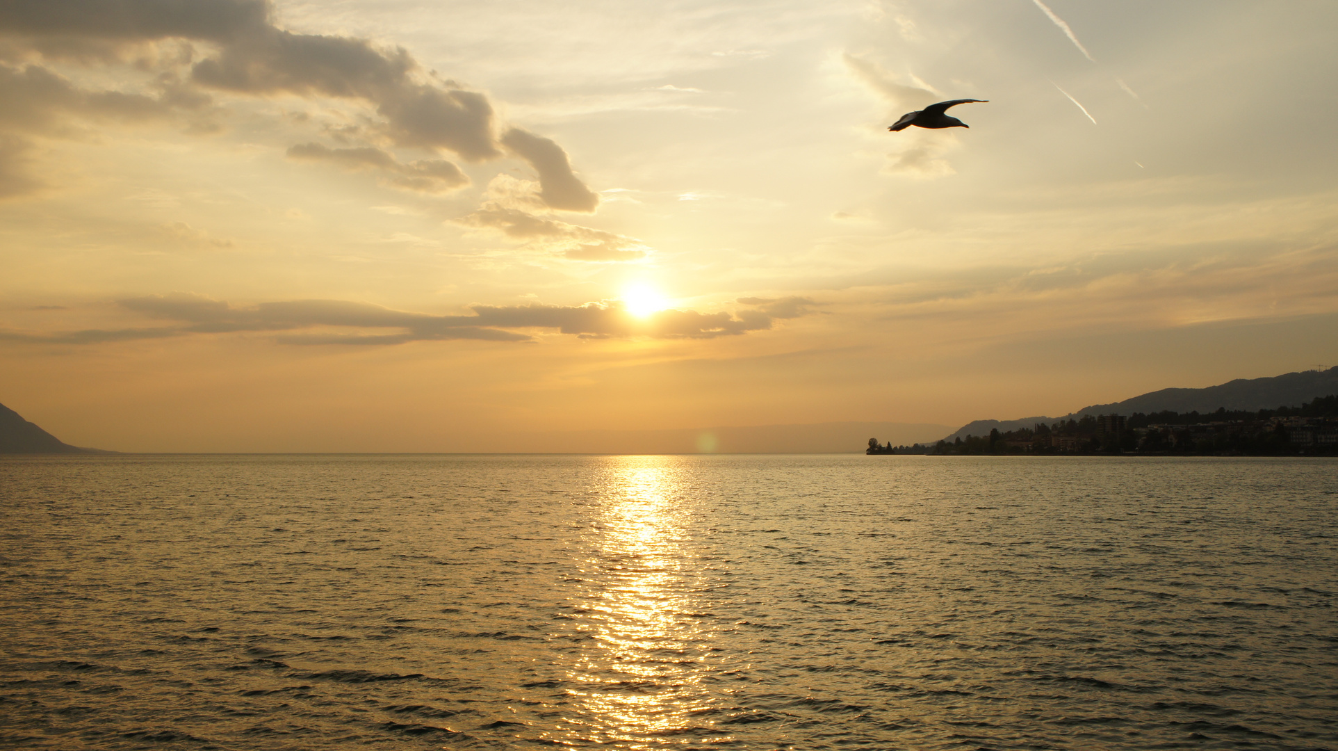 Abendsonne in Montreux