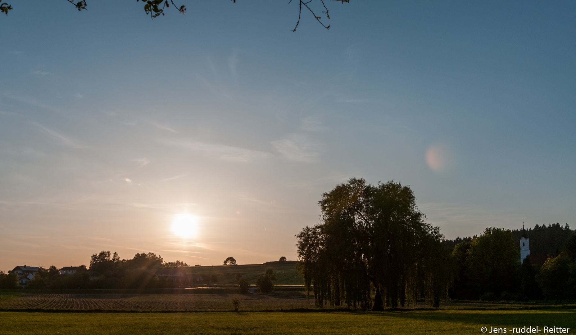 Abendsonne in Südbayern