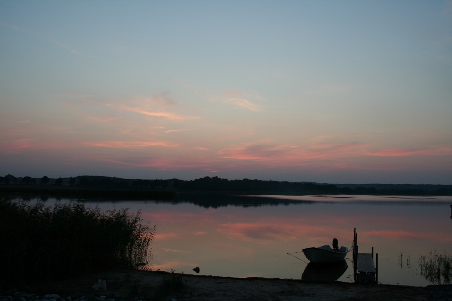 Abendsonne mit Boot 2