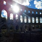 Abendsonne Pula Amphietheater