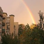 Abendsonne Regenbogen