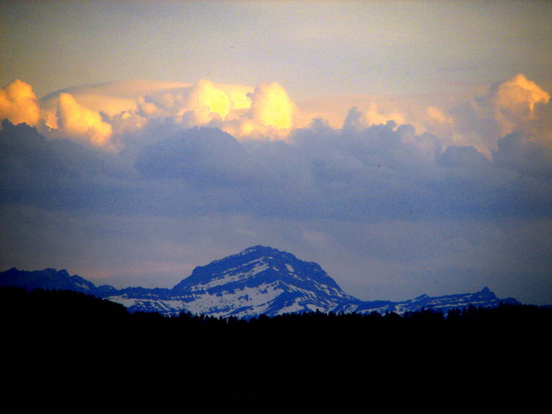 Abendsonne Speer (beim Alpstein)