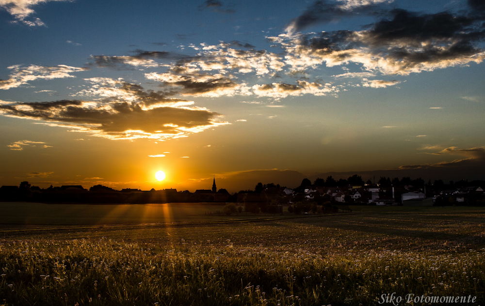 Abendsonne über Annerod