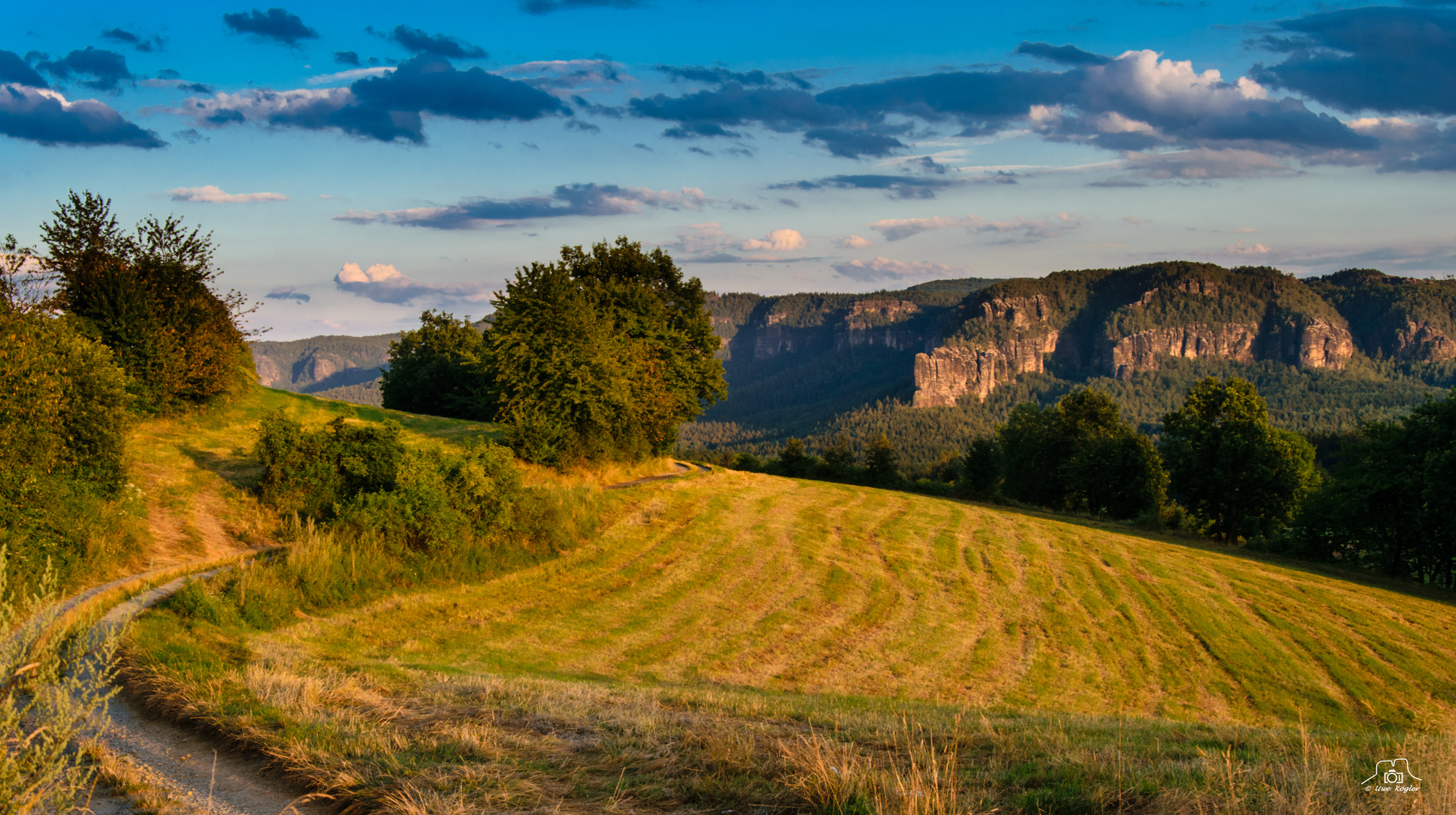 Abendsonne über dem Kirnitzschtal