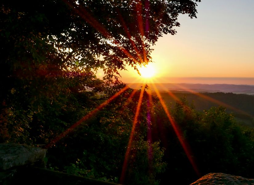 Abendsonne über dem Sauerland
