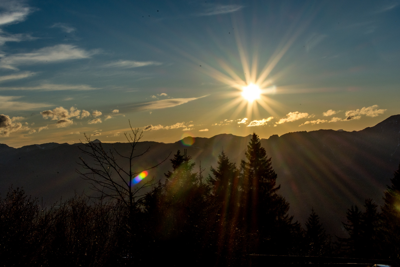 Abendsonne über dem Untersberg (Berchtesgaden)