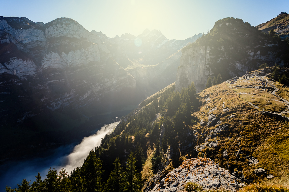 Abendsonne über den Bergen