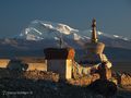 Abendsonne über den Himalaya-Gipfeln von Georg Mahkorn 