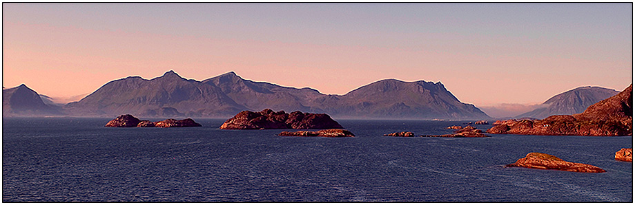 Abendsonne über den Lofoten