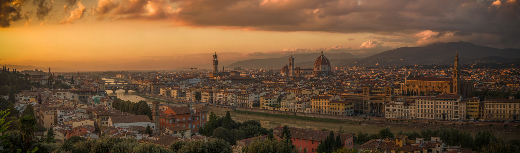 Abendsonne über Florenz