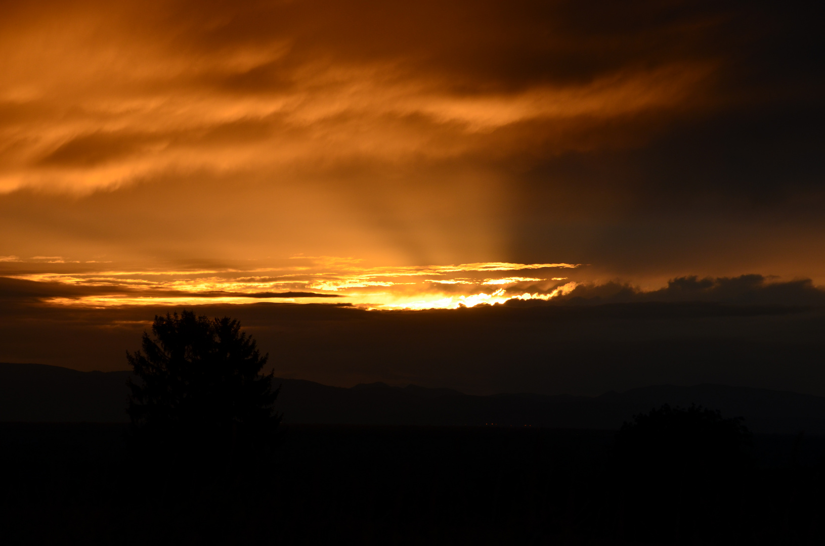 Abendsonne über Frankreich