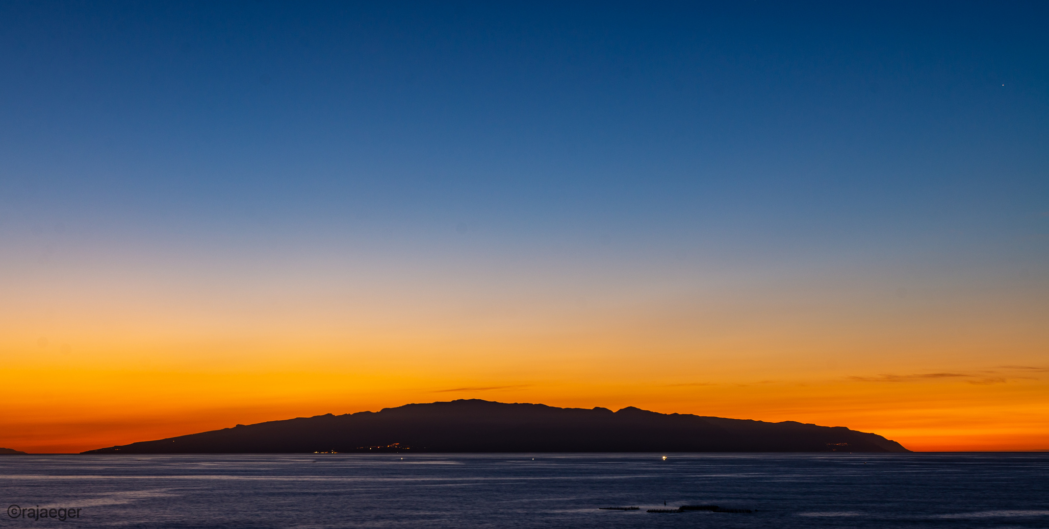 Abendsonne über La Gomera