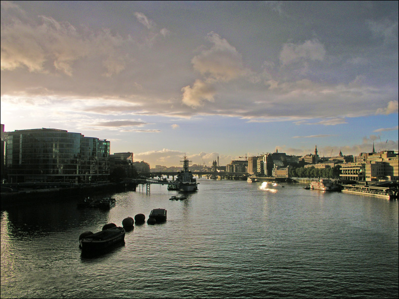 Abendsonne über London