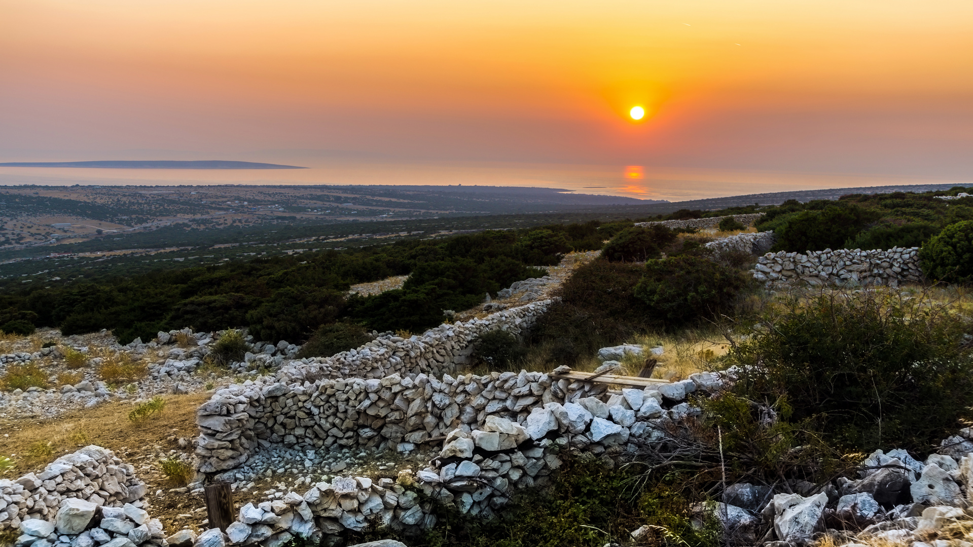 Abendsonne über Pag