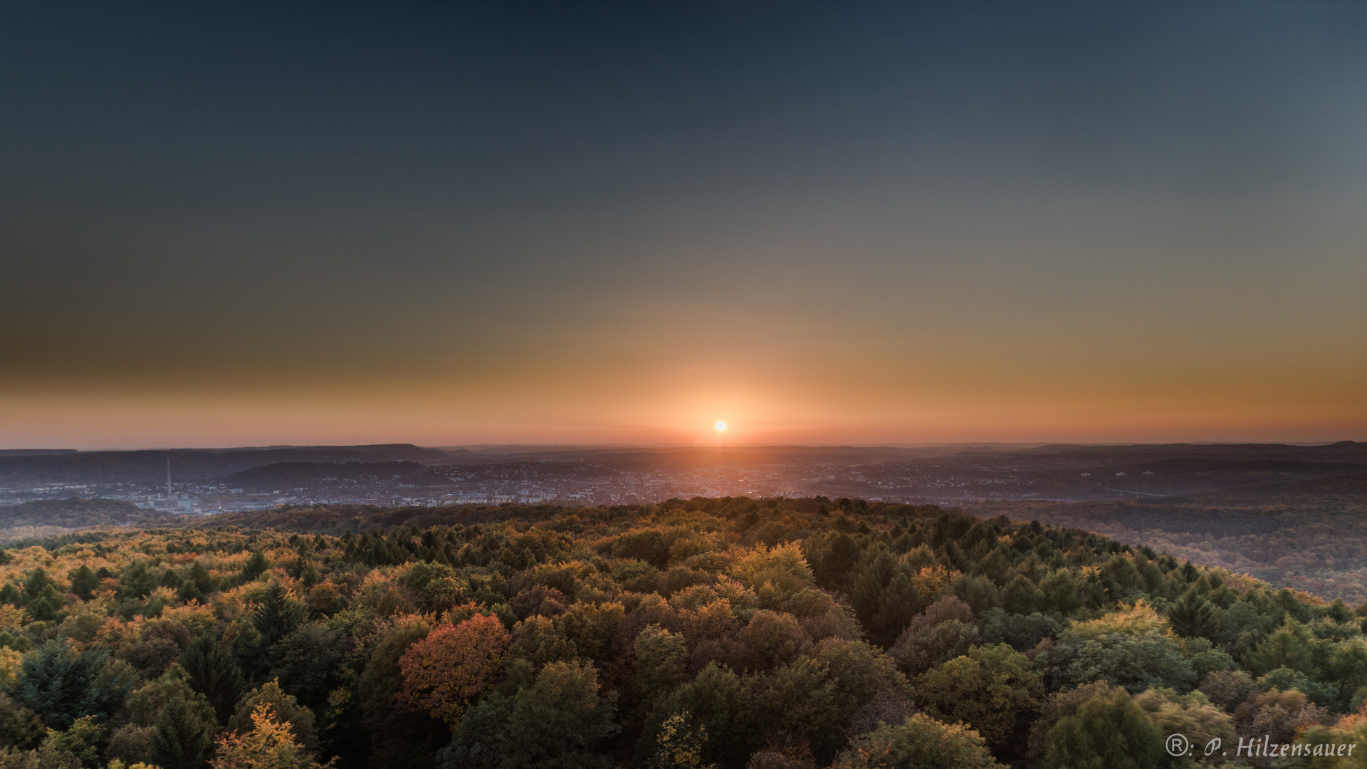 Abendsonne über Saarbrücken