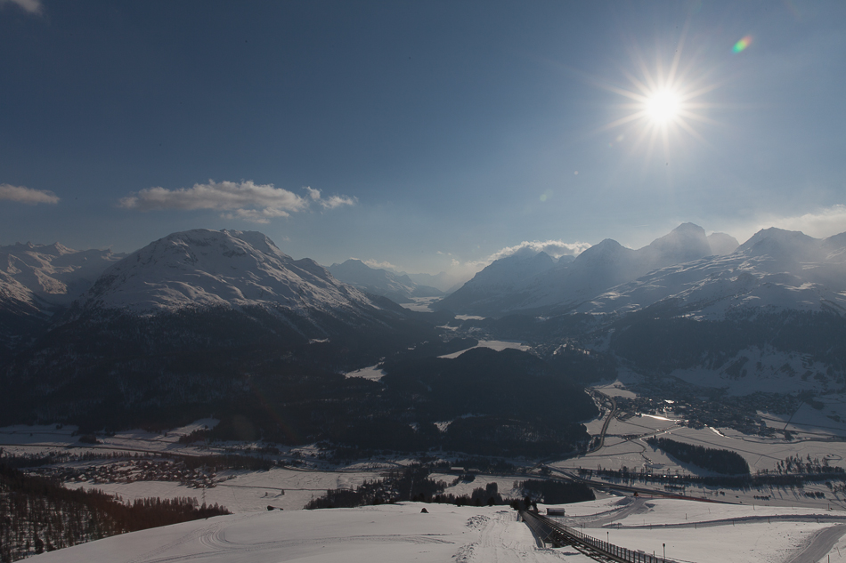 Abendsonne über ST Moritz