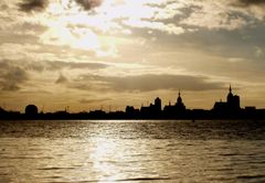 Abendsonne über Stralsund