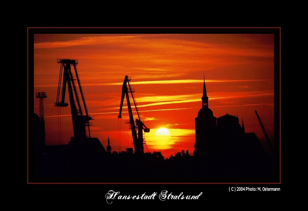 Abendsonne über Stralsund