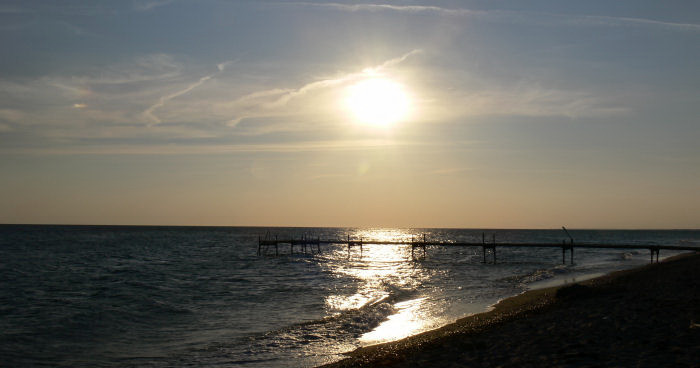 Abendsonne und Strand