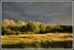 Abendsonne verdrängt Regenwolken