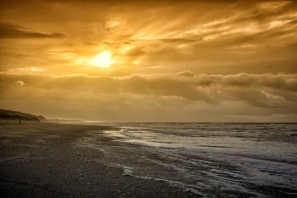 Abendsonne von Texel ...