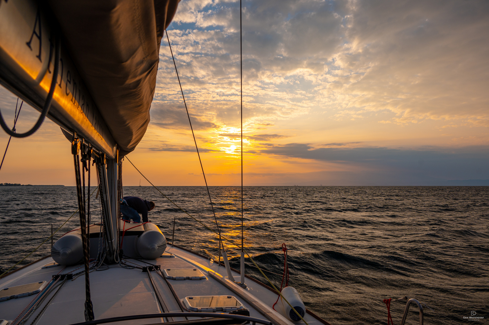 Abendsonne vor Thassos