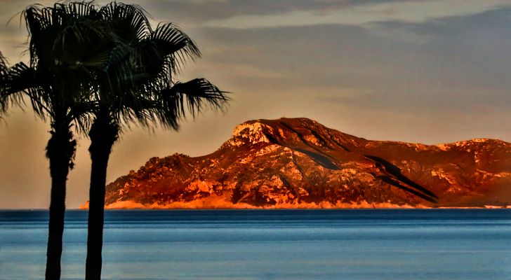 "Abendsonnenlicht bei Playa de Muro" (Mallorca) bei ISO 5000