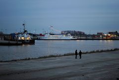 Abendspaziergang am Außenhafen von Harlesiel (Ostfriesland/Wangerland)