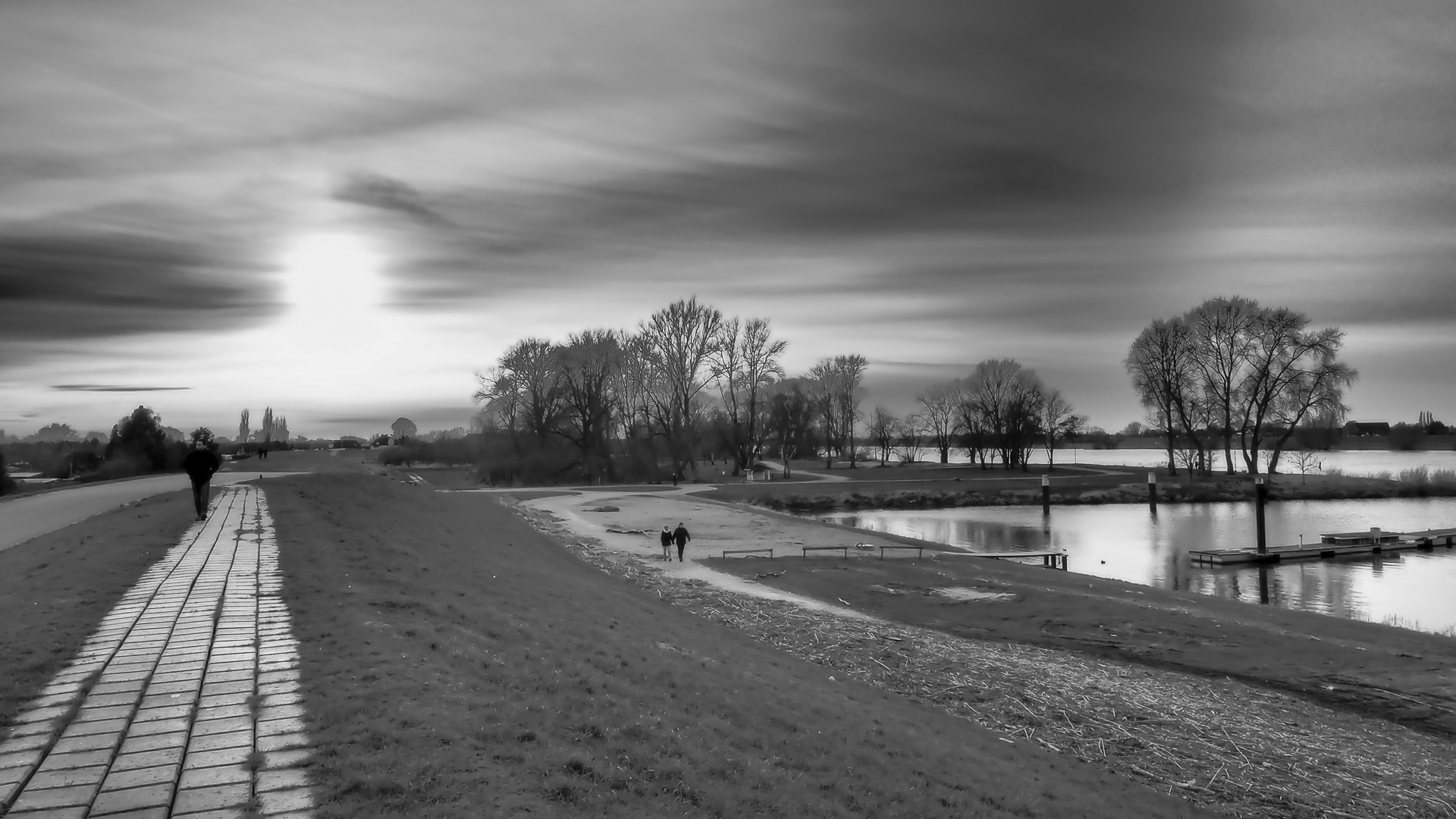 Abendspaziergang am Deich