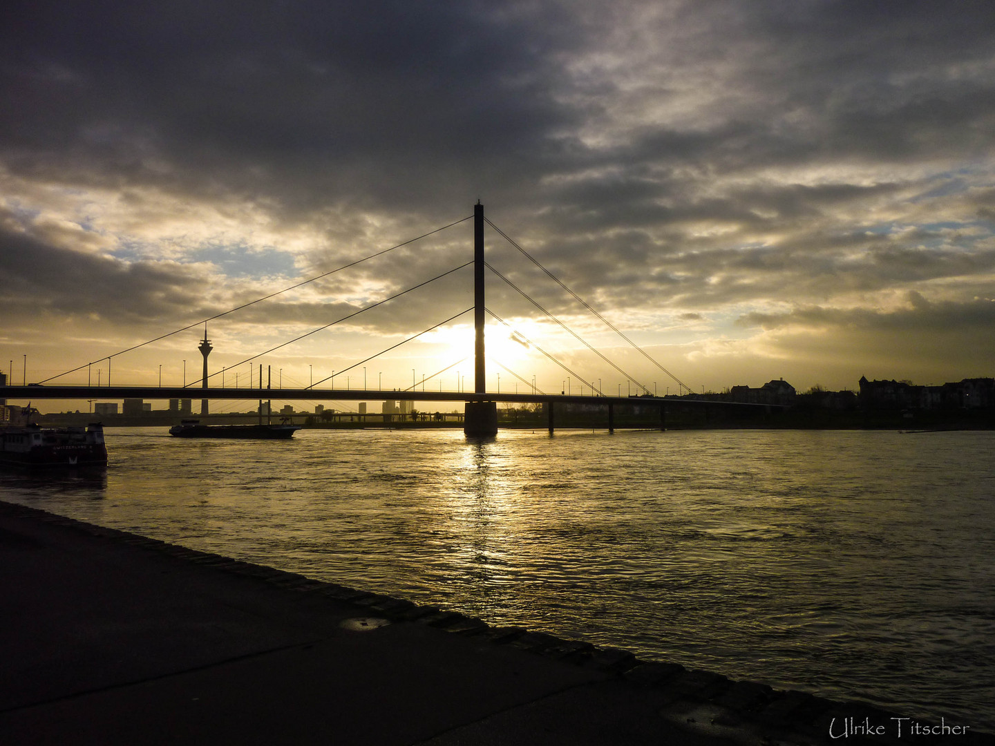 Abendspaziergang am Rhein