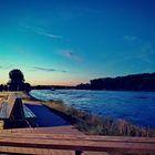 Abendspaziergang am Rhein 