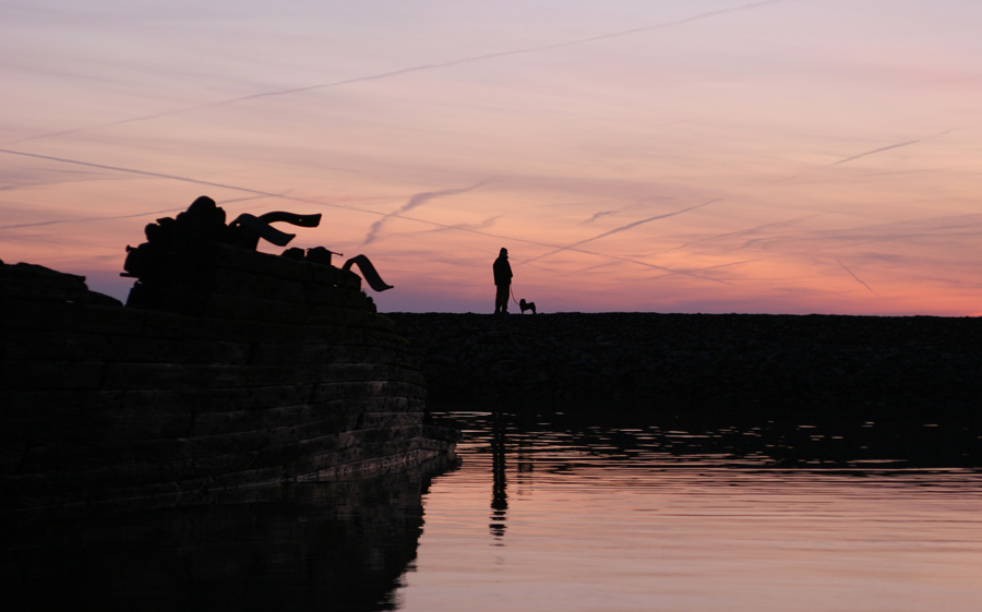 Abendspaziergang am Wrack