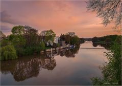 Abendspaziergang an der Fulda