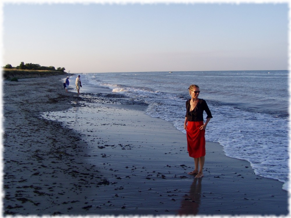 Abendspaziergang an der Ostsee bei Oldenburg in Holstein