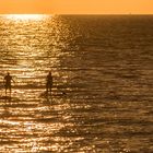 Abendspaziergang auf dem Wasser