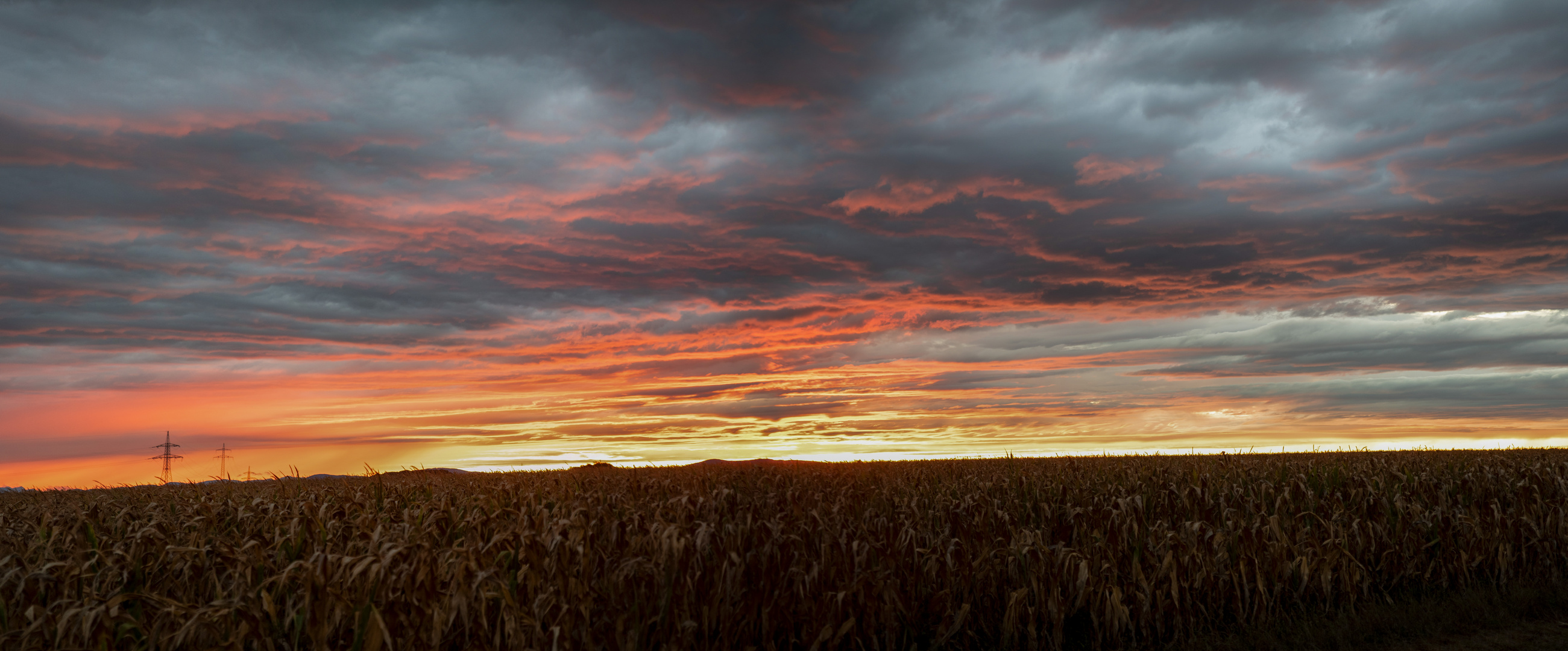 Abendspaziergang beim Sonnenuntergang