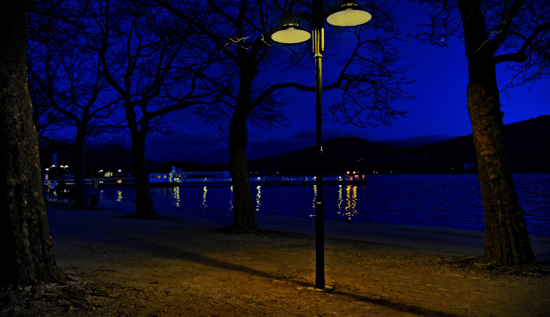 Abendspaziergang, Friedelstrand in Klagenfurt