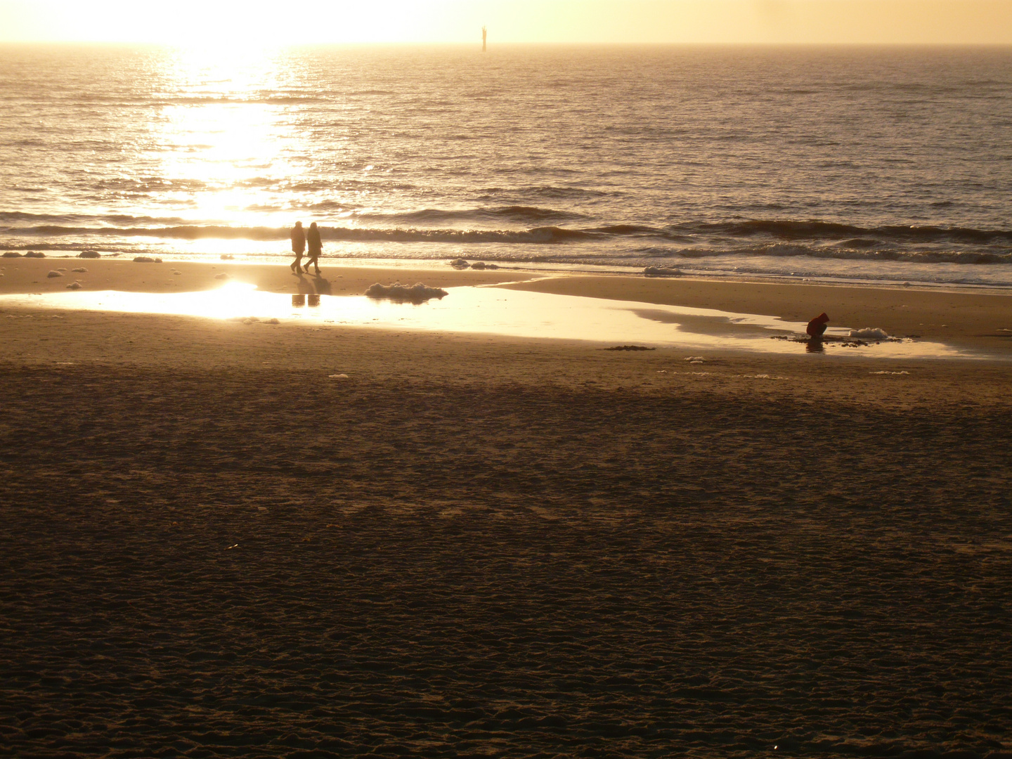 Abendspaziergang im sunset bei Westerland