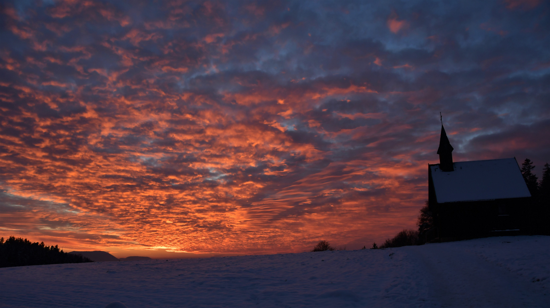 Abendspaziergang im Winter