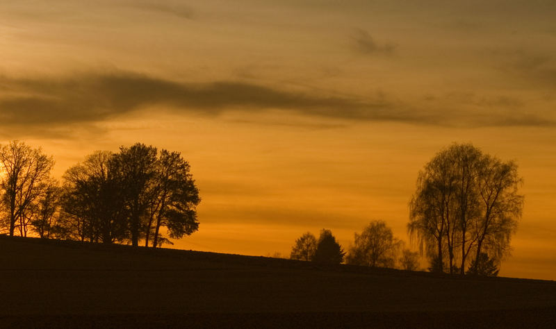 Abendspaziergang in Rot