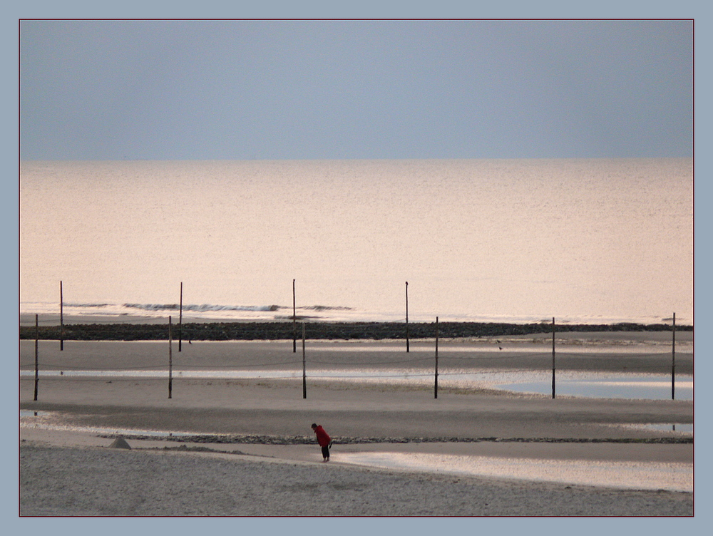 Abendspaziergang in rot und bläulich