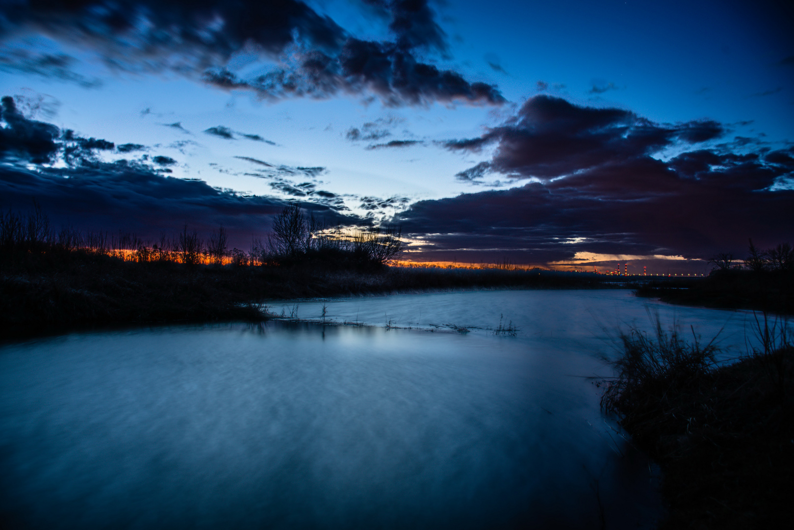 Abendspaziergang mit Blick aufs Warschauer Zentrum