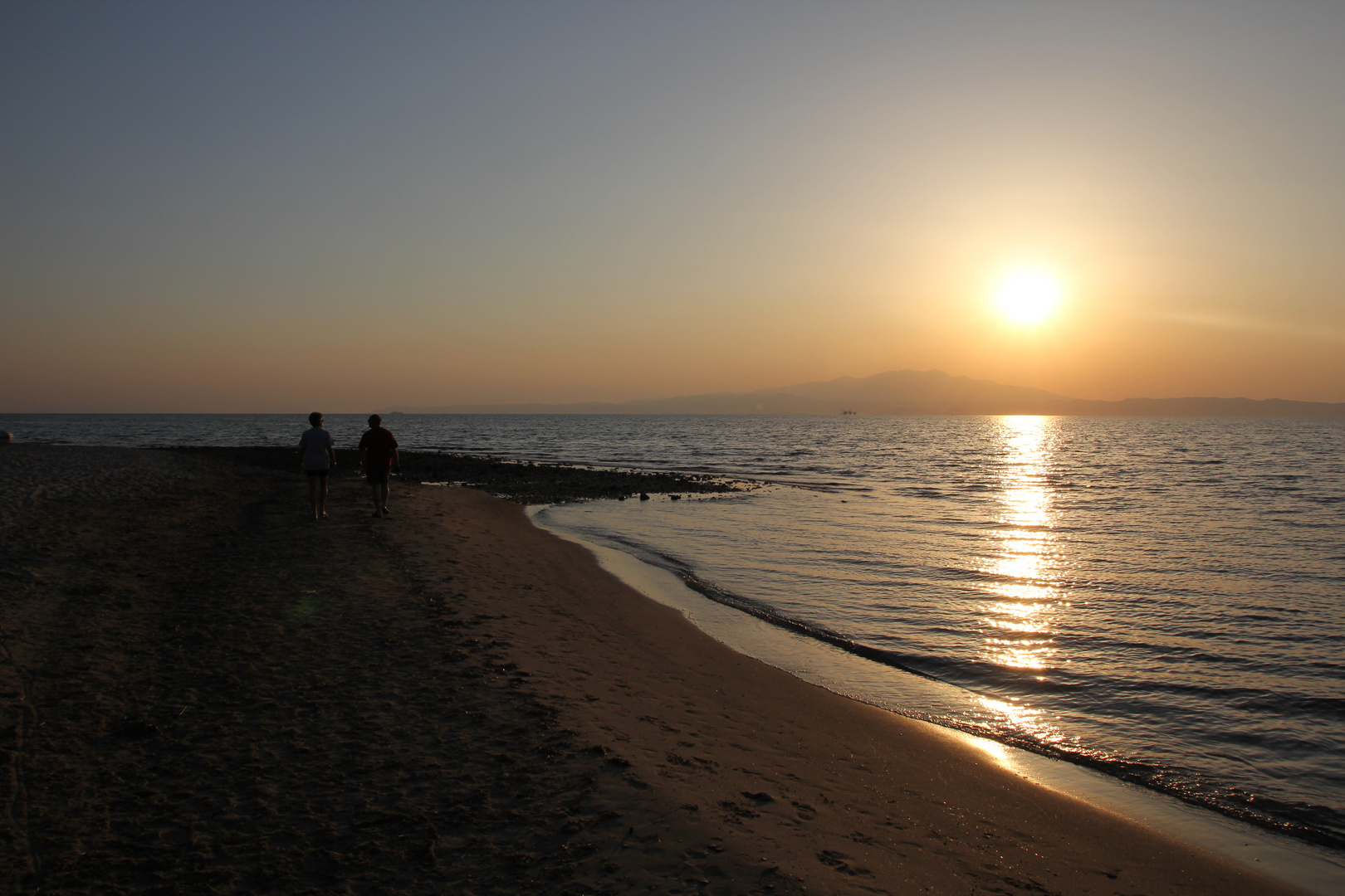 abendspaziergang thassos