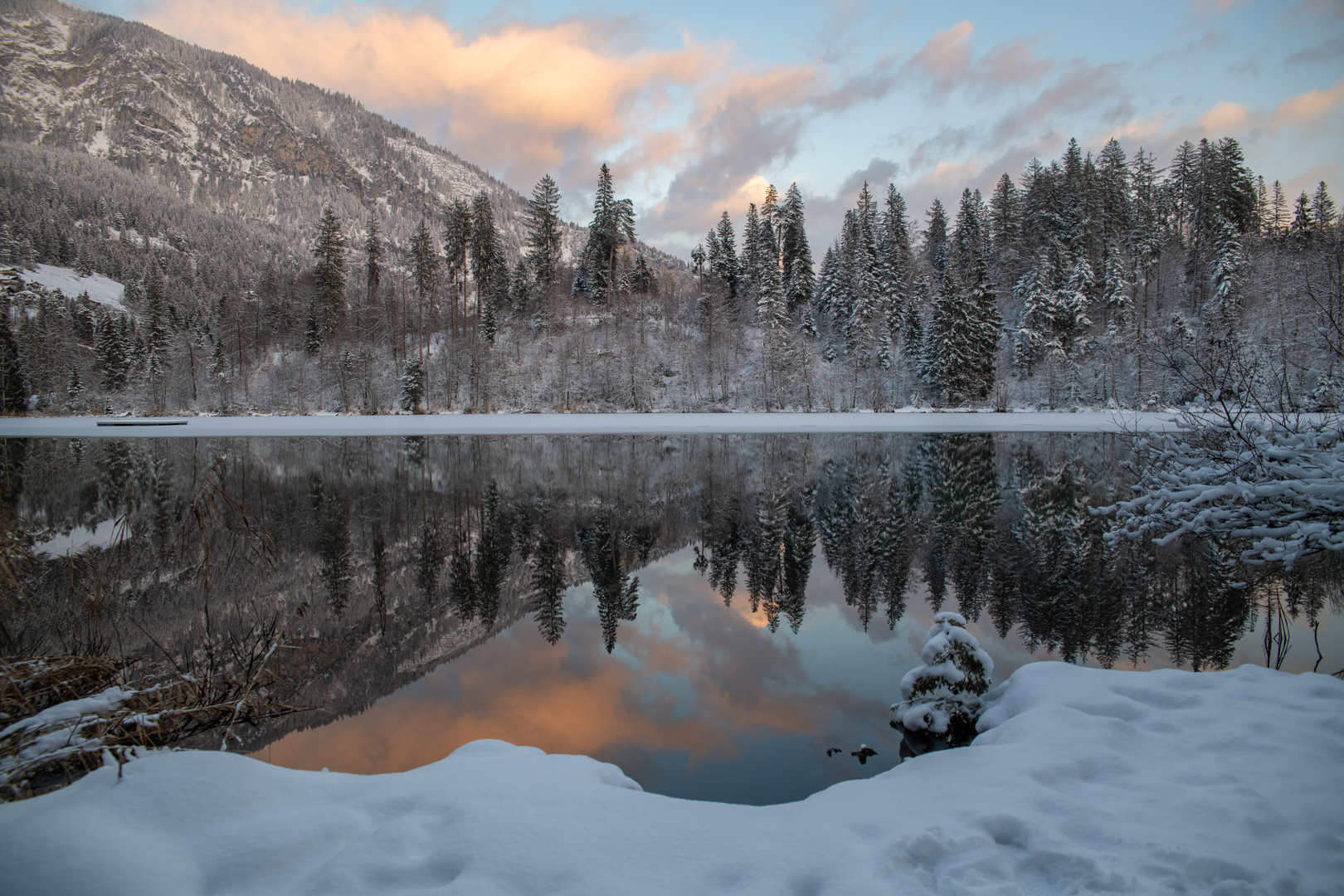 Abendspiegelung am See