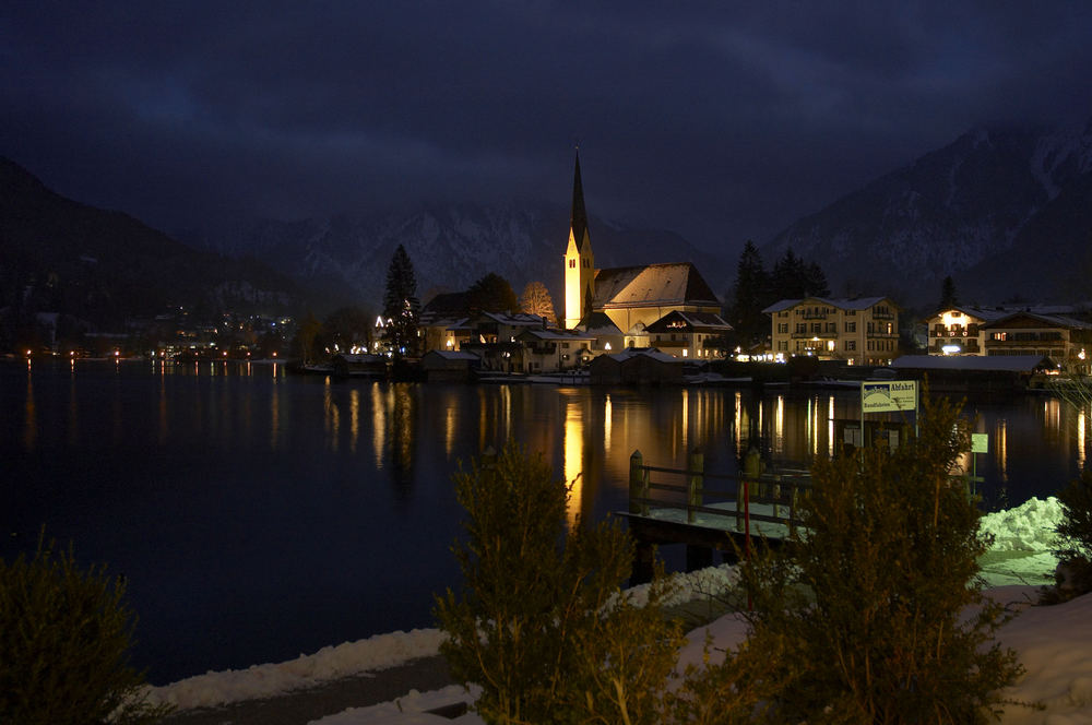 Abendspiegelung am Tegernsee