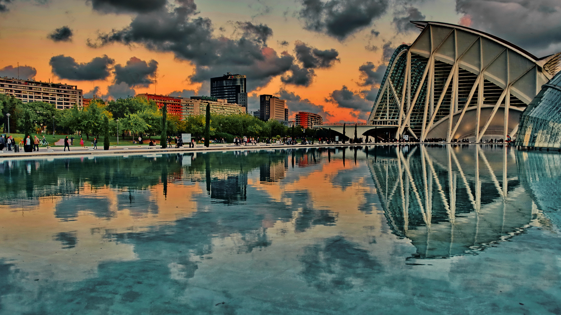 Abendsspaziergang in Valencia